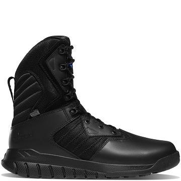 Black Men's Danner Instinct Tactical 8" Side-Zip 400G Tactical Boots | NZ4671GL