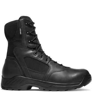 Black Men's Danner Kinetic 8" Tactical Boots | NZ4661UT