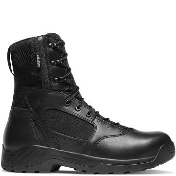 Black Men's Danner Kinetic Side-Zip 8" Tactical Boots | NZ4662YU