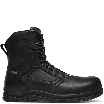 Black Men's Danner Lookout EMS/CSA Side-Zip 8" Composite Toe (NMT) Tactical Boots | NZ4653GL