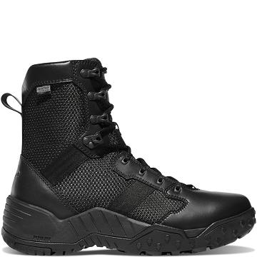 Black Men's Danner Scorch Side-Zip Dry 8" Tactical Boots | NZ4665EX