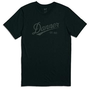 Black Women's Danner Distressed Logo SS Tee Clothing | NZ4604SO