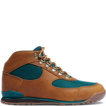 Brown / Deep Turquoise Women's Danner Jag Hiking Boots | NZ4424OR