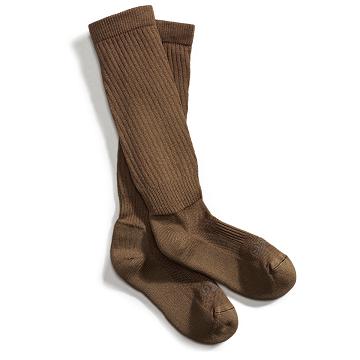 Brown Men's Danner Hot Weather TFX Drymax Over Calf Socks | NZ4954AP