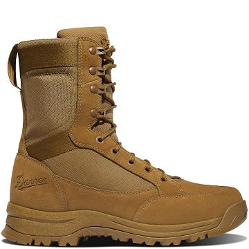 Brown Men's Danner Tanicus Side-Zip Composite Toe (NMT) Military Boots | NZ4710PQ