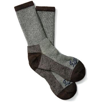 Brown Women's Danner Merino Midweight Work Socks Crew Socks | NZ4537MA