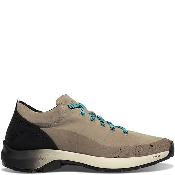 Grey / Brown Women's Danner Caprine Low Suede Shoes | NZ4354WY