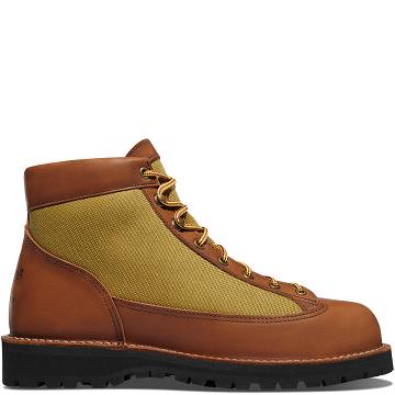 Khaki Men's Danner Light Revival Work Boots | NZ4914IS