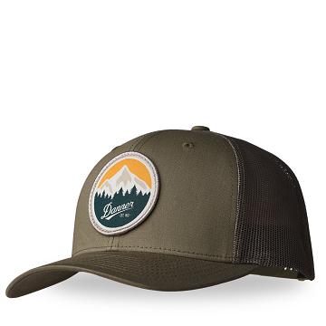 Olive / Blue Men's Danner Trucker Cap Hats | NZ4995WY