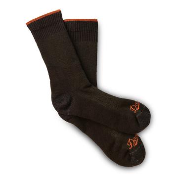 Olive Men's Danner Midweight Pronghorn Sock Crew Socks | NZ4936AP