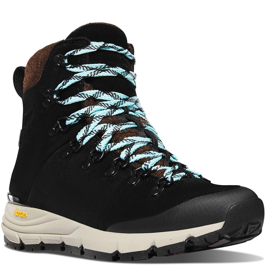 Black / Blue Women's Danner Arctic 600 Side-Zip 7