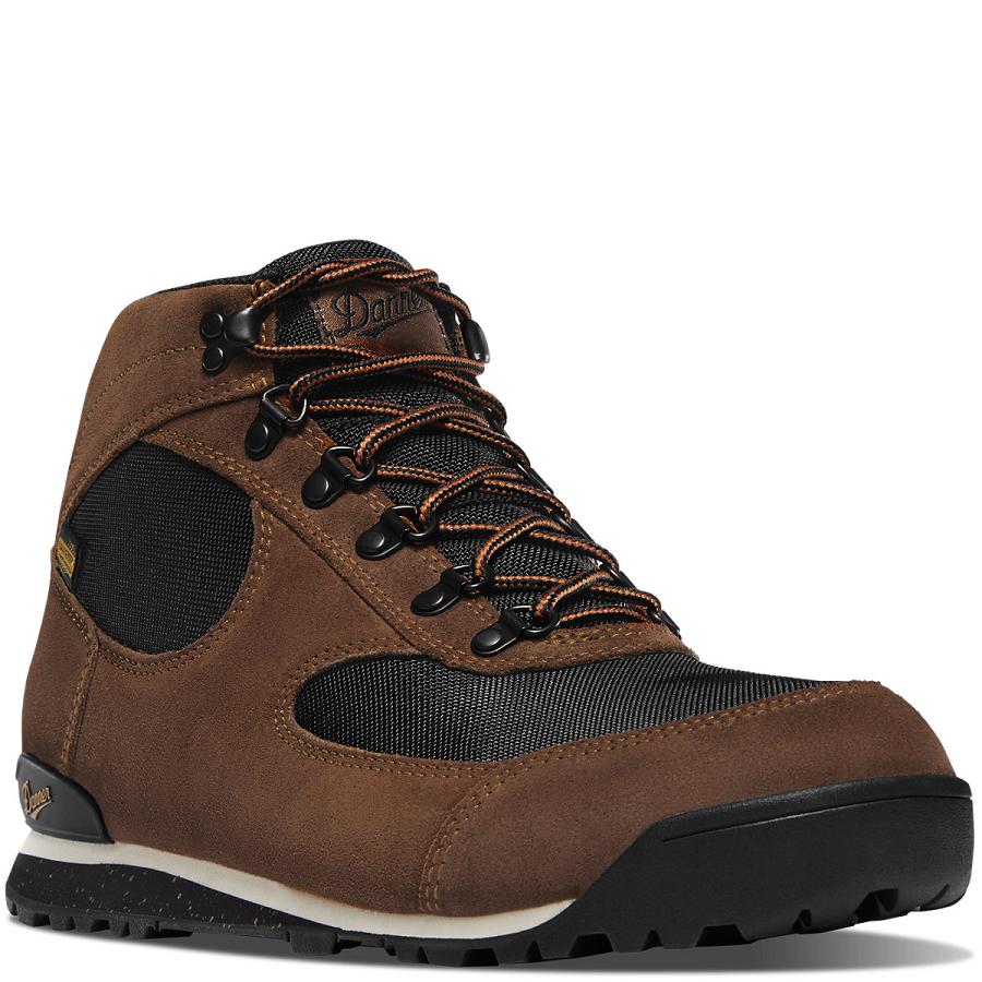 Black / Brown Men's Danner Jag Hiking Boots | NZ4818RW