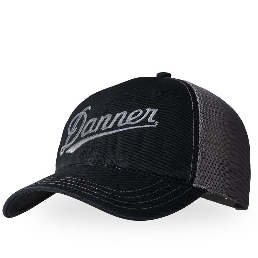 Black / Grey Men\'s Danner Embroidered Cap Hats | NZ4998NB