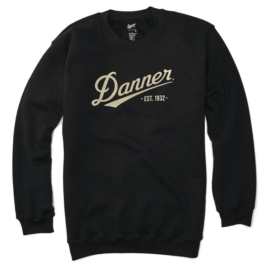 Black Men\'s Danner Logo Sweatshirt Clothing | NZ5024HK