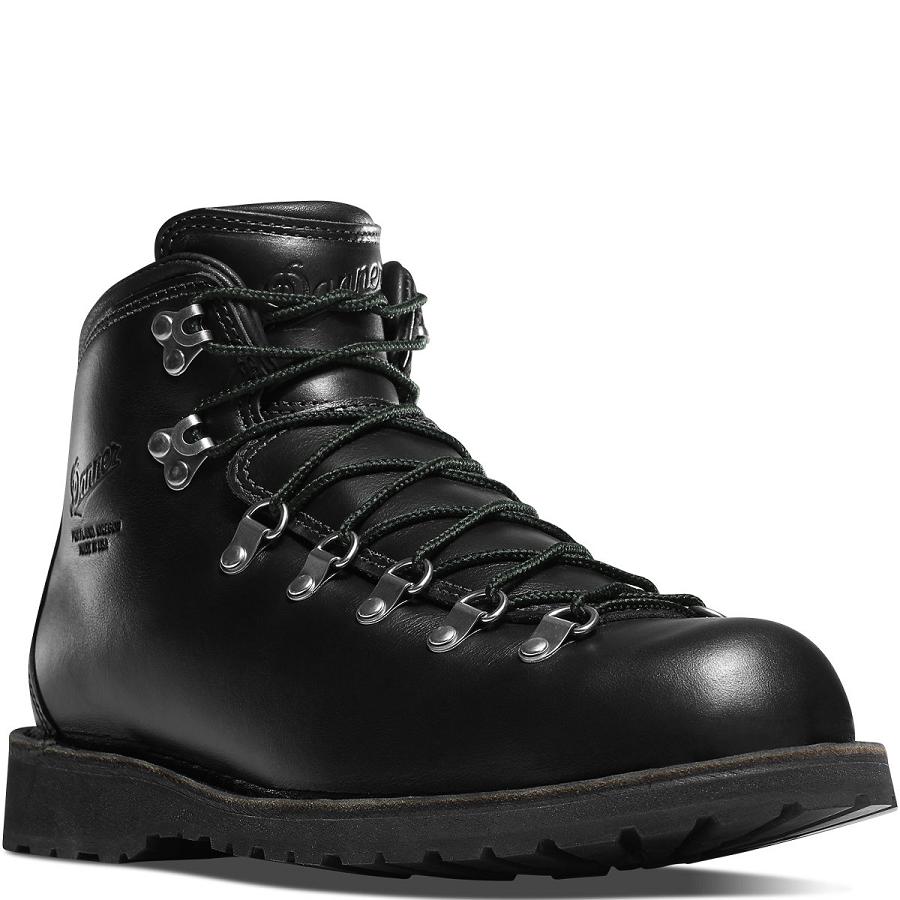 Black Men's Danner Mountain Pass Work Boots | NZ4924HK