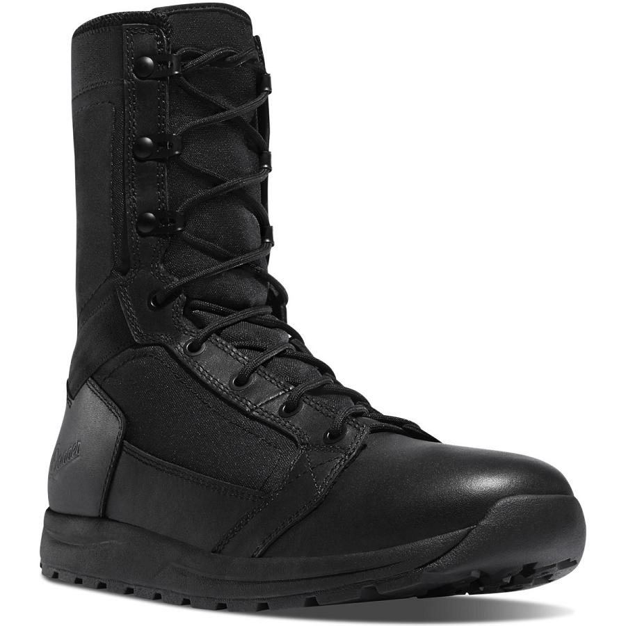 Black Men's Danner Tachyon - Polishable Toe Tactical Boots | NZ4648LH