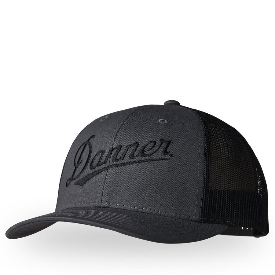 Black Men\'s Danner Trucker Cap Hats | NZ4997MA