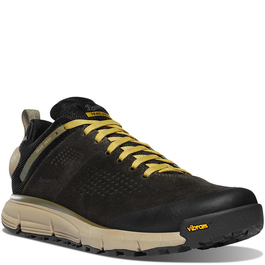 Black Olive / Yellow Men's Danner Trail 2650 GTX Hiking Shoes | NZ4764IS