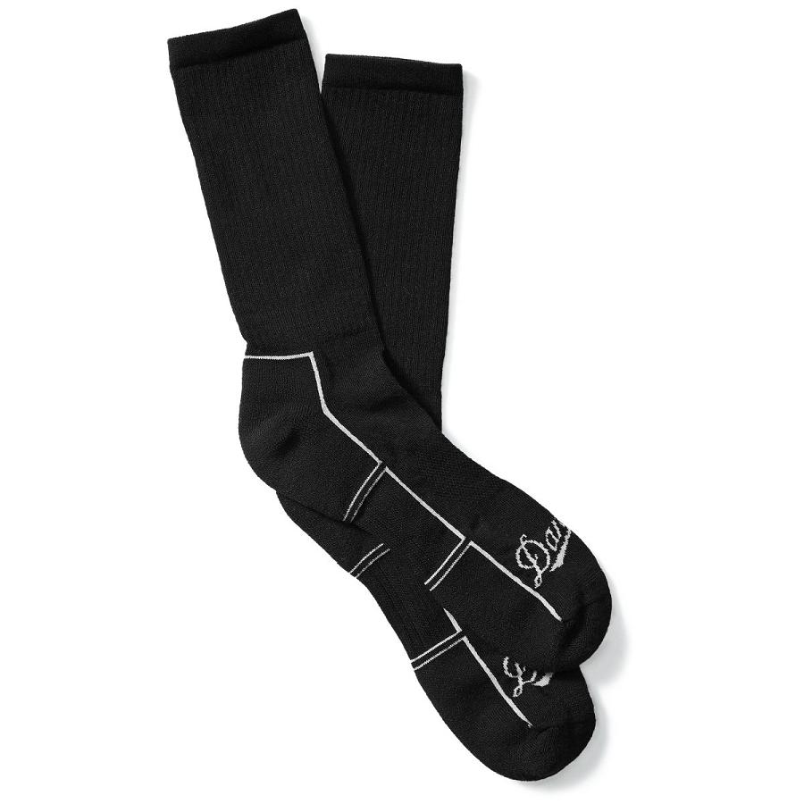 Black Women\'s Danner Drirelease Lightweight Uniform Socks Crew Socks | NZ4538NB