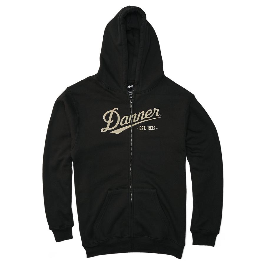 Black Women\'s Danner Logo Hoodie Zip-Up Clothing | NZ4605AP