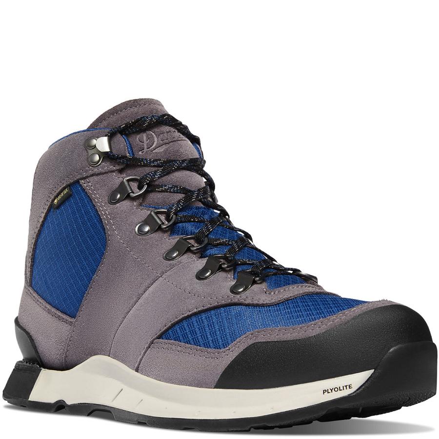 Blue / Grey Men's Danner Free Spirit Hiking Boots | NZ4851FM