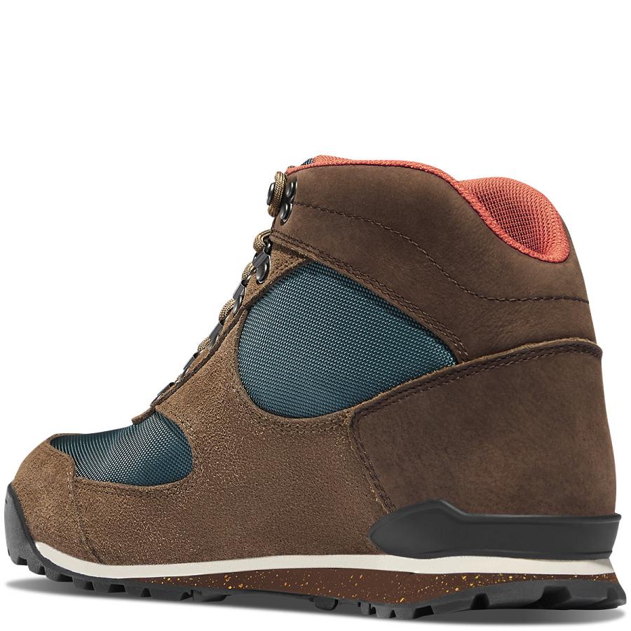 Brown / Blue Men's Danner Jag Dry Weather Work Boots | NZ4900GL