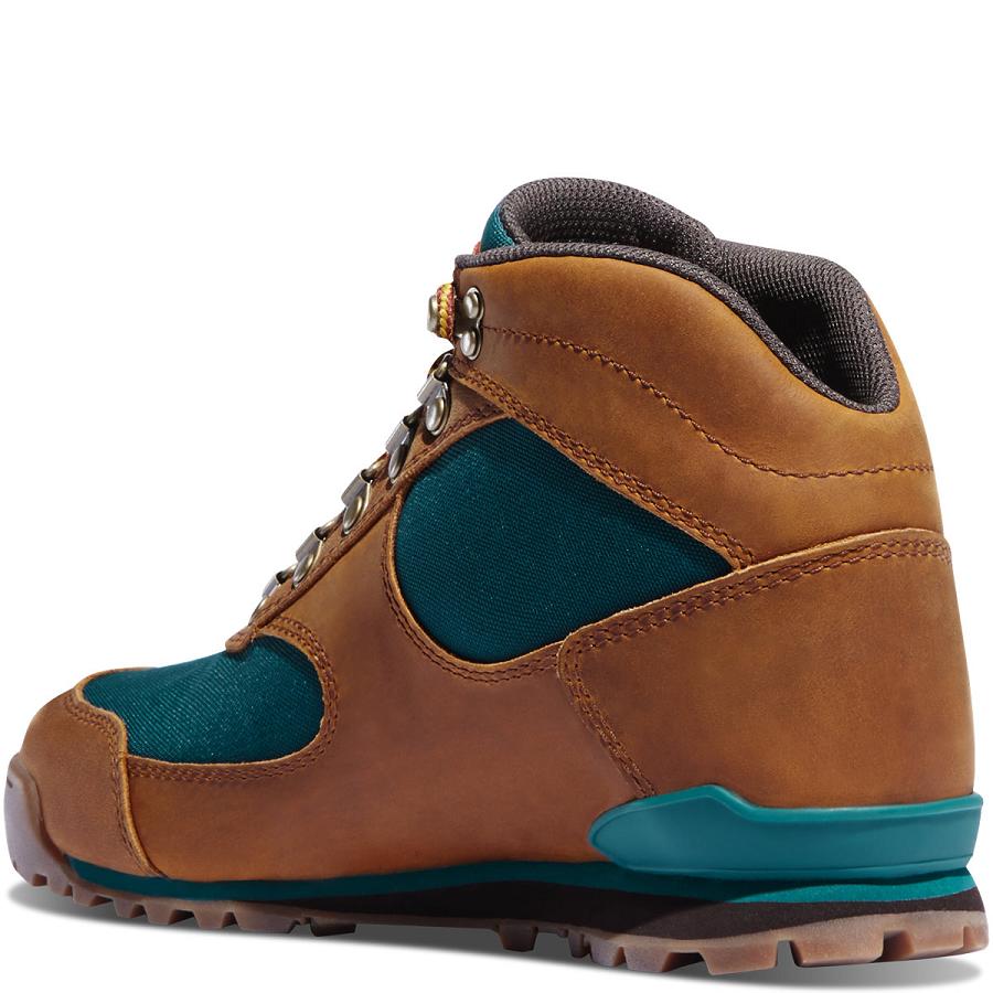 Brown / Deep Turquoise Women's Danner Jag Hiking Boots | NZ4424OR