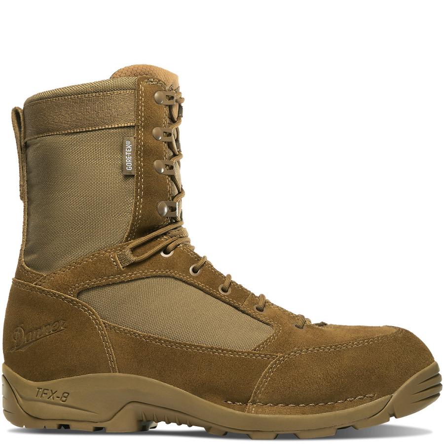 Brown Men\'s Danner Desert TFX G3 Gore-Tex Military Boots | NZ4718WY