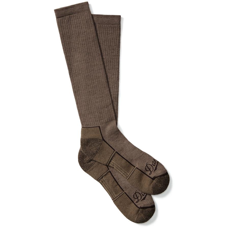 Brown Men\'s Danner Drirelease Lightweight Hunting Socks Over Calf Socks | NZ4958FM