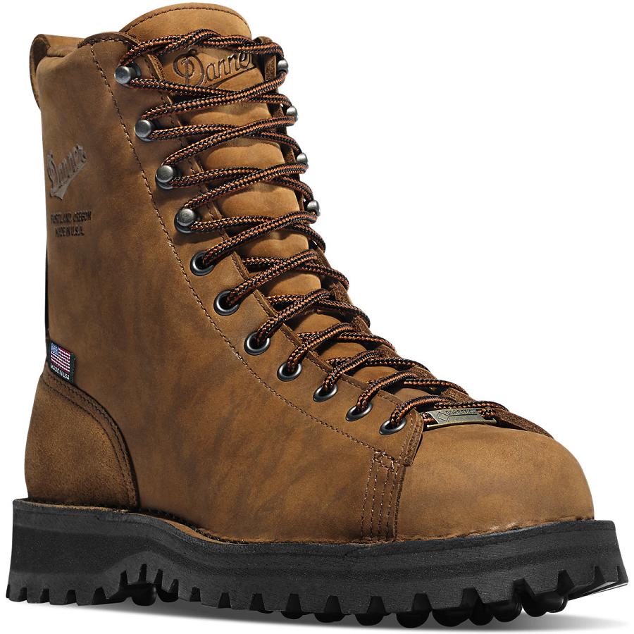 Brown Men's Danner Elk Hunter Hunting Boots | NZ4740TV