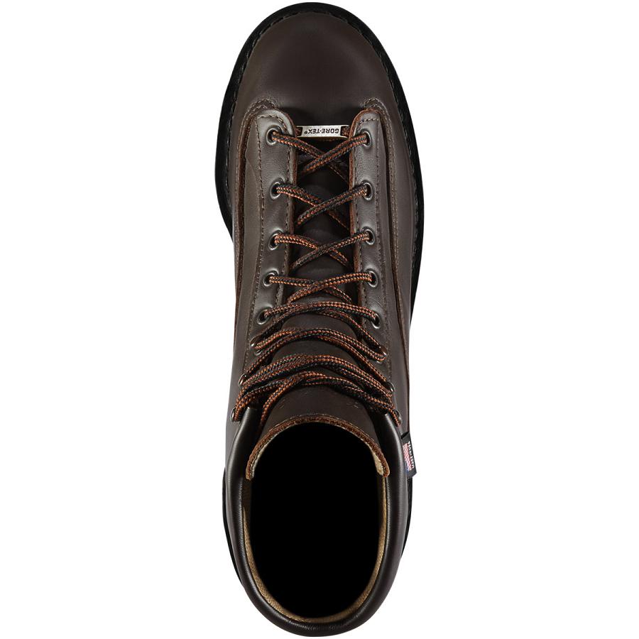 Brown Men's Danner Explorer All-Leather Hiking Boots | NZ4835SO