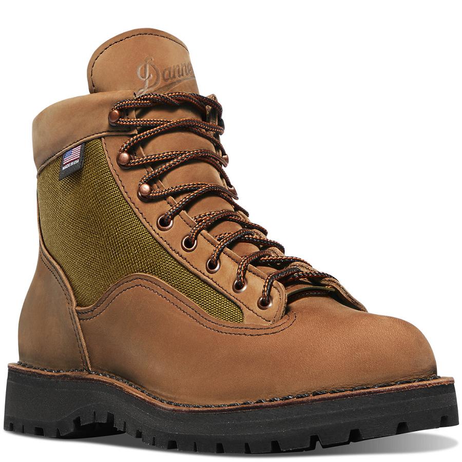 Brown Men's Danner Light II Hiking Boots | NZ4834DN