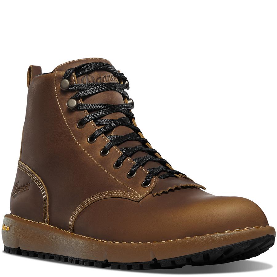 Brown Men's Danner Logger 917 Boots | NZ4859DN