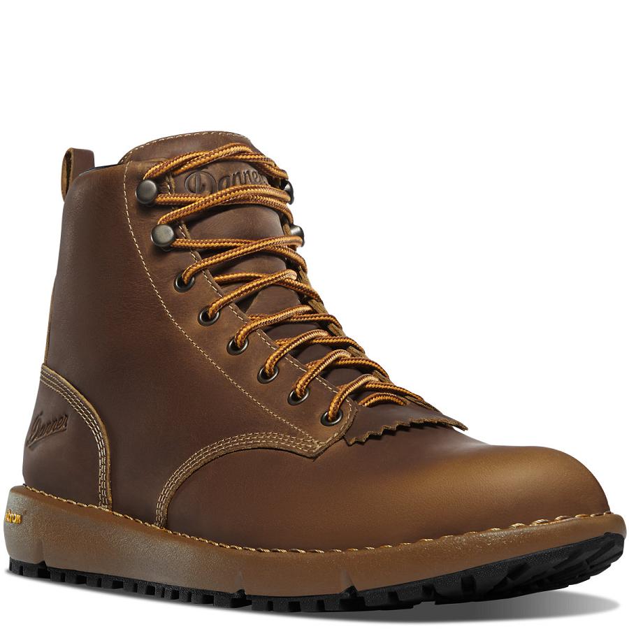 Brown Men's Danner Logger 917 Boots | NZ4859DN