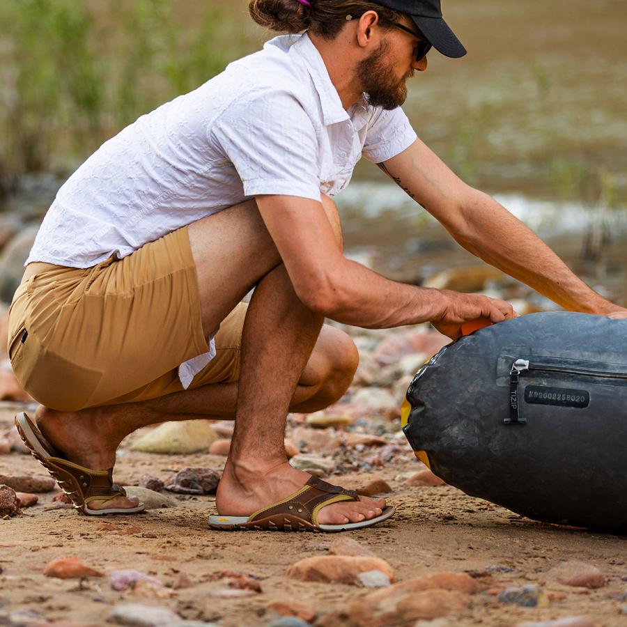 Brown Men's Danner Lost Coast Sandals | NZ4838OR