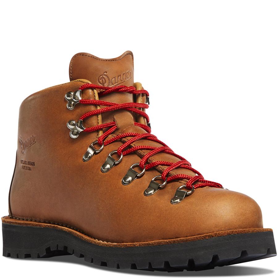 Brown Men's Danner Mountain Light Cascade - GORE-TEX Work Boots | NZ4883FM