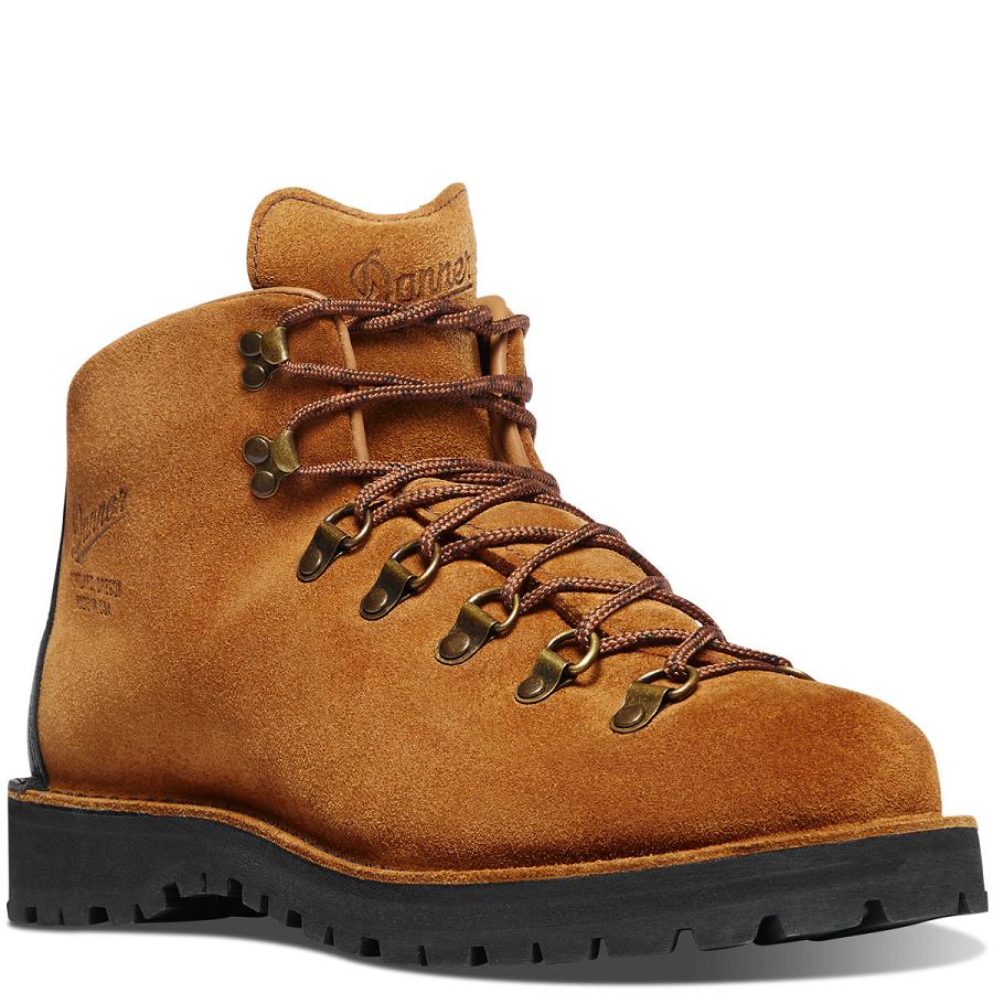 Brown Men's Danner Mountain Light Wallowa Hiking Boots | NZ4805PQ