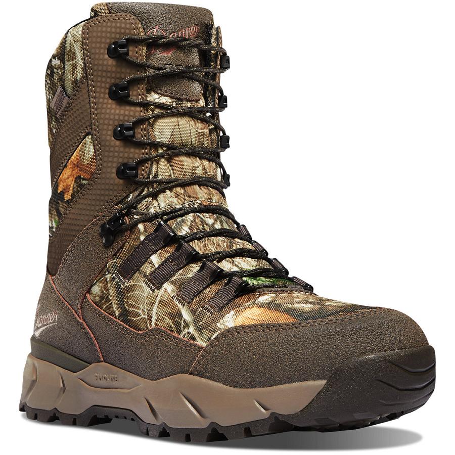 Brown Men's Danner Vital Edge Insulated 800G Hunting Boots | NZ4727AP