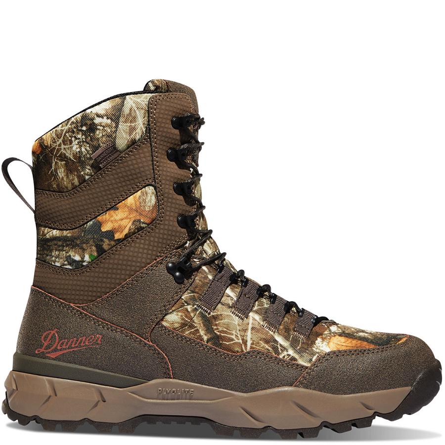 Brown Men\'s Danner Vital Edge Insulated 800G Hunting Boots | NZ4727AP