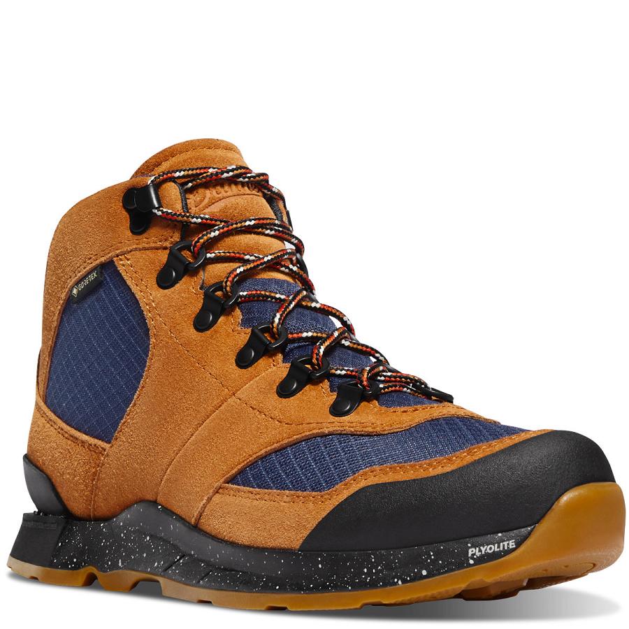 Brown / Navy Women's Danner Free Spirit Hiking Boots | NZ4455TV