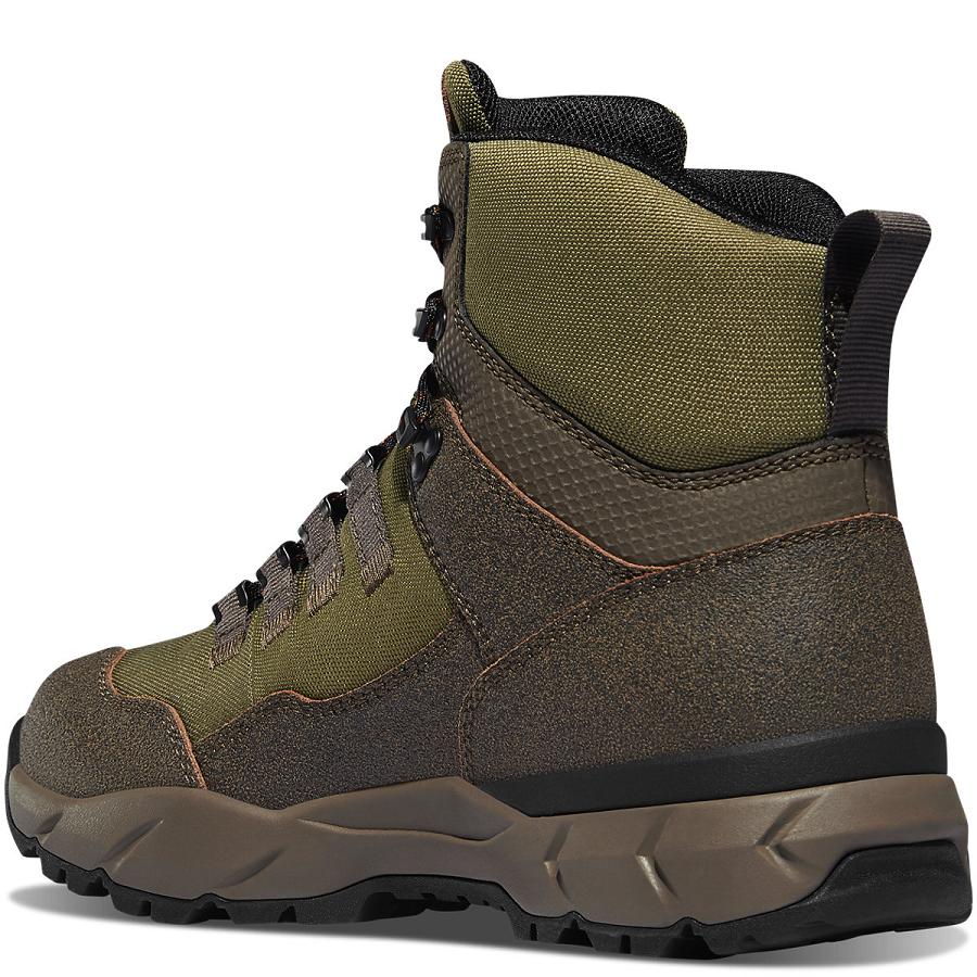 Brown / Olive Men's Danner Vital Trail Hiking Boots | NZ4823NB