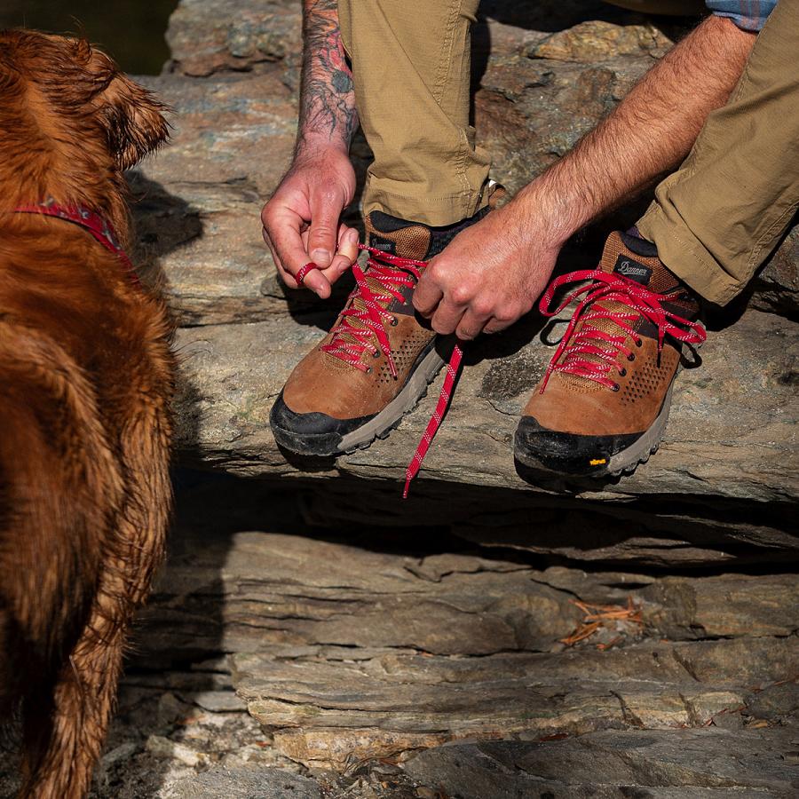 Brown / Red Men's Danner Trail 2650 Shoes | NZ4694NB