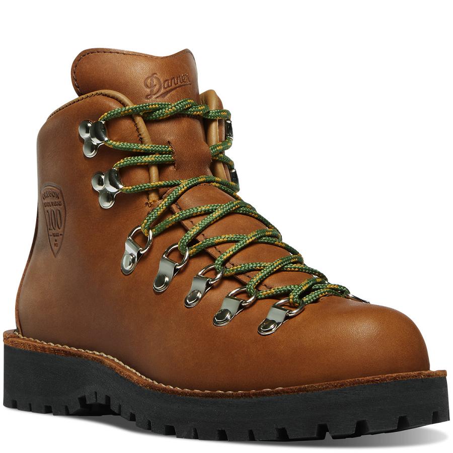 Brown Women's Danner Mountain Light Cap OR State Parks Centennial Hiking Boots | NZ4401UT