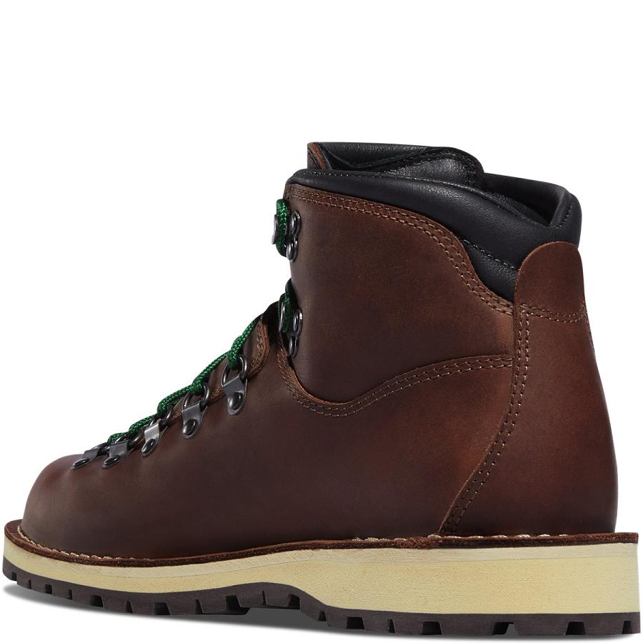 Burgundy Men's Danner Mountain Pass Work Boots | NZ4920WY