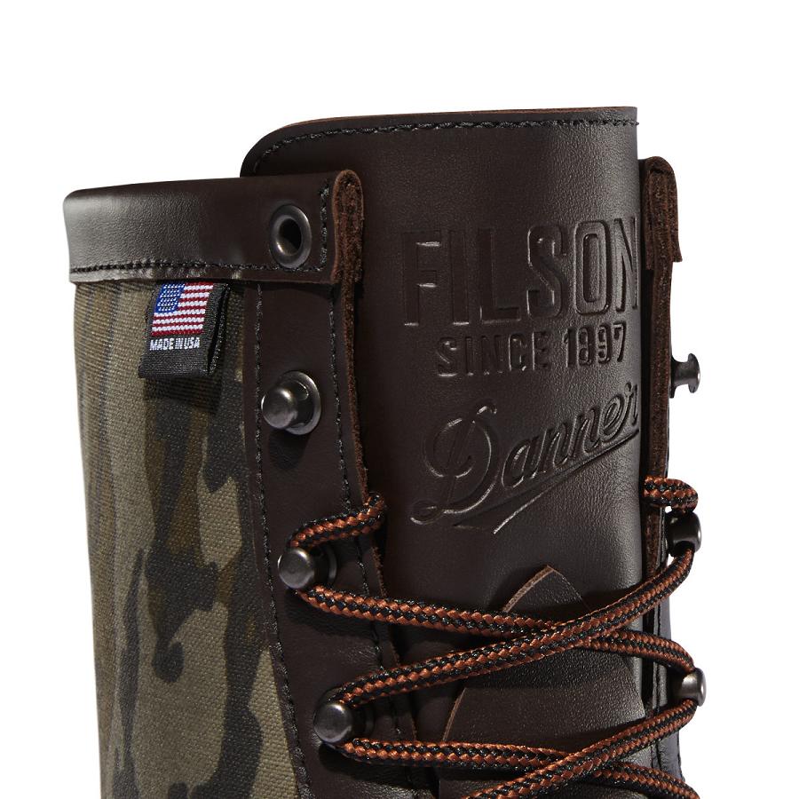 Burgundy Men's Danner x Filson Grouse 8