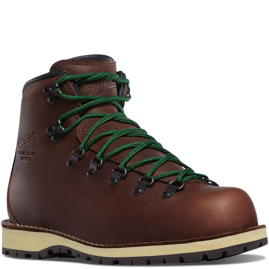 Burgundy Women's Danner Mountain Pass Hiking Boots | NZ4442JJ