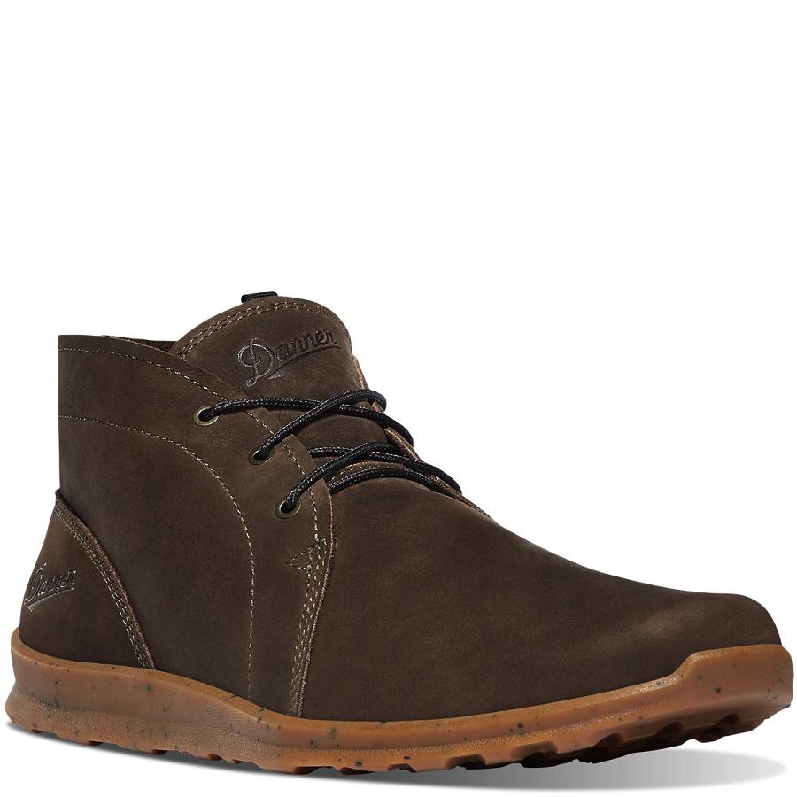 Chocolate Men's Danner Forest Chukka Work Boots | NZ4906HK