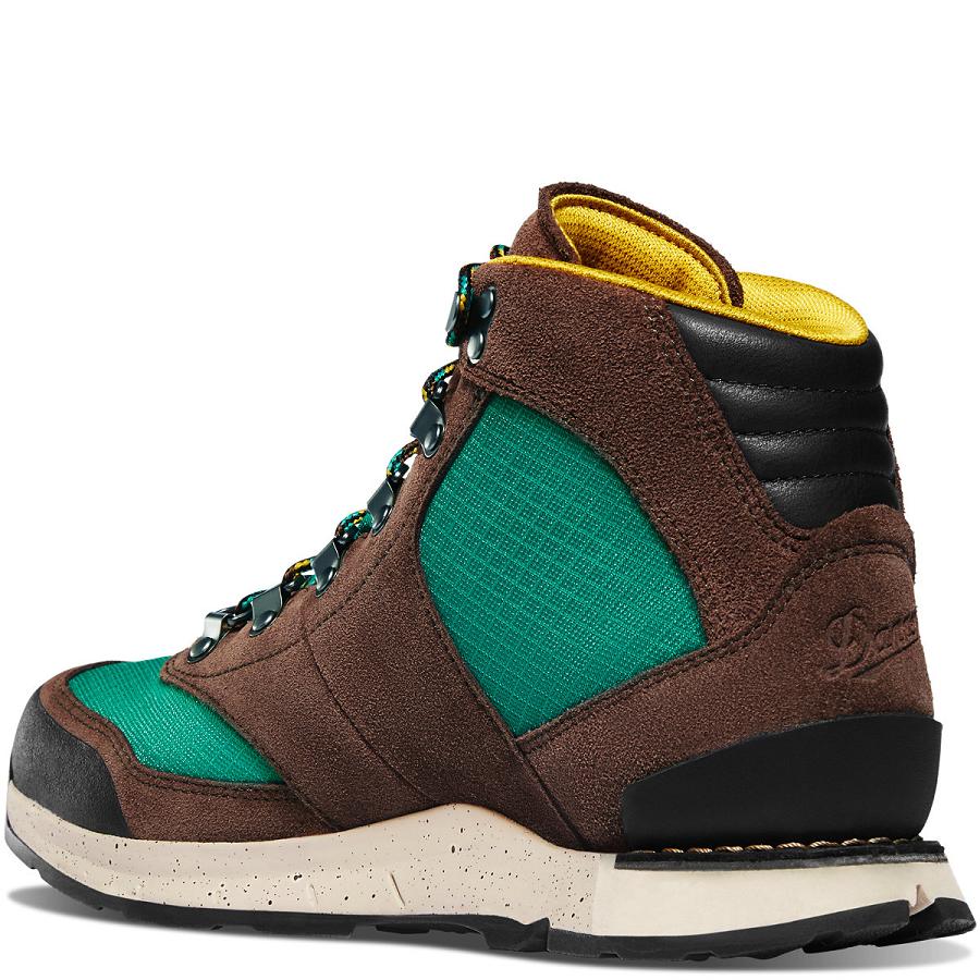 Coffee / Green Men's Danner Free Spirit Work Boots | NZ4925GL