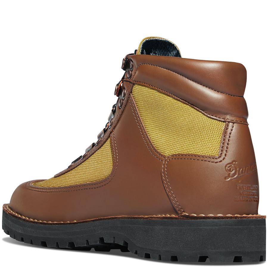 Coffee Men's Danner Feather Light Work Boots | NZ4932GL