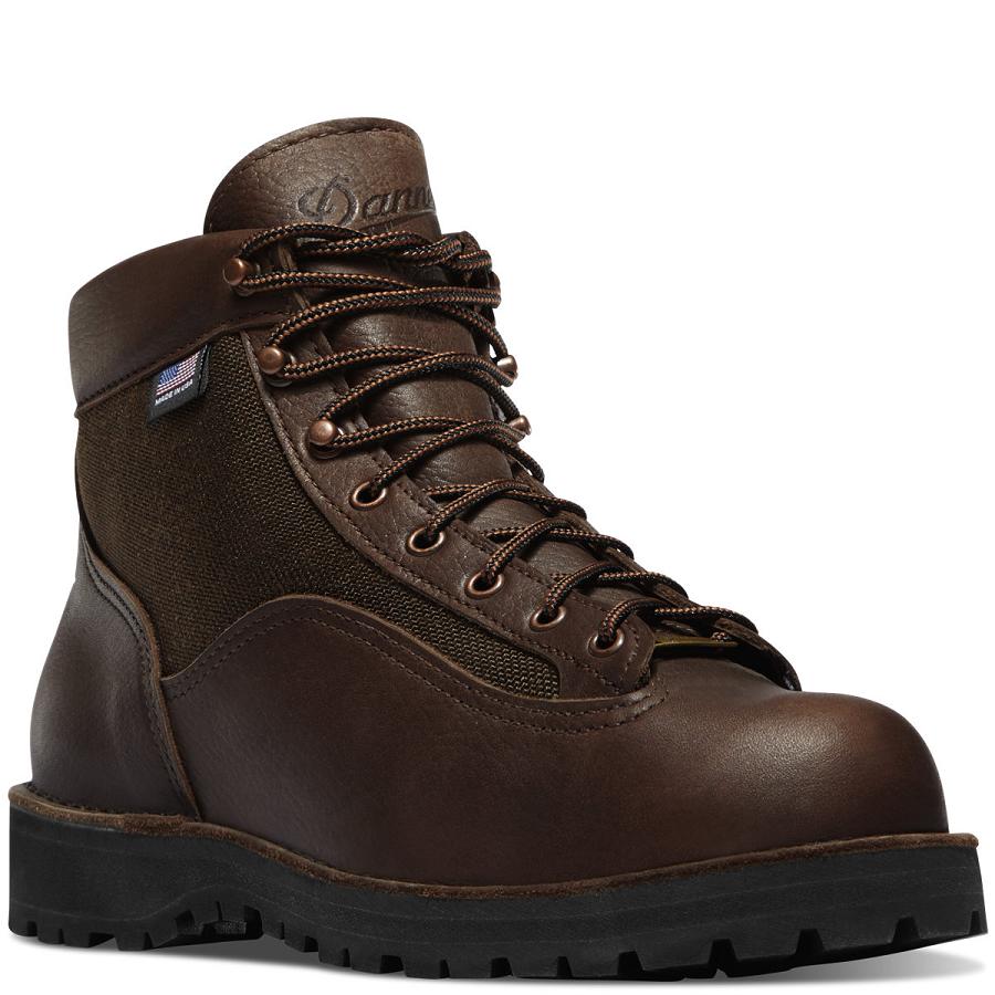 Coffee Men's Danner Light II Hiking Boots | NZ4832GL